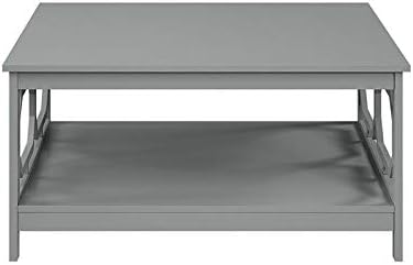 Convenience Concepts Omega Square 36" Coffee Table, Gray