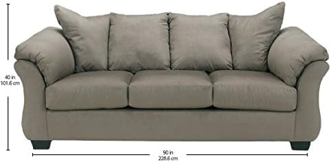 Signature Design by Ashley Darcy Casual Plush Sofa, Grayish Brown