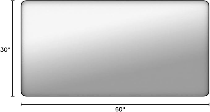 TokeShimi Black Bathroom Mirror for Wall Vanity Mirror with Non-Rusting Aluminum Alloy Brushed Matte Metal Frame for Modern Minimalist Farmhouse Home Decor (Horizontal/Vertical) (60 x 30 Inch)