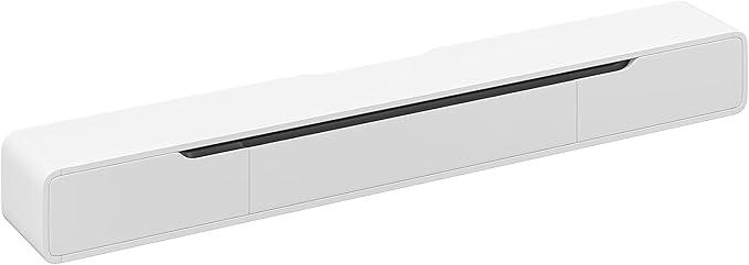 Fully-Assembled Floating TV Stand with Drawers, 94IN High Gloss Wall Mounted Entertainment Center, Modern Media Console with Storage, Under TV Shelf for Bedroom Living Room White