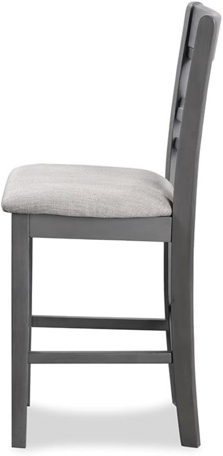 New Classic Furniture Cori 5-Piece Counter Dining Table Set, Gray