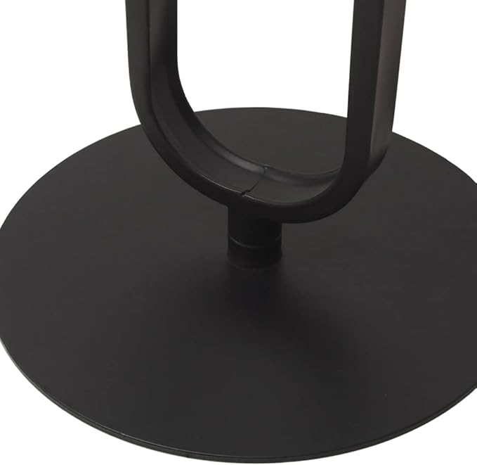 Side Table with Marble Top Metal Pub Bar Round Table Modern Sofa Side End Table Coffee Tray Side Desk for Couch Living Room Bedroom