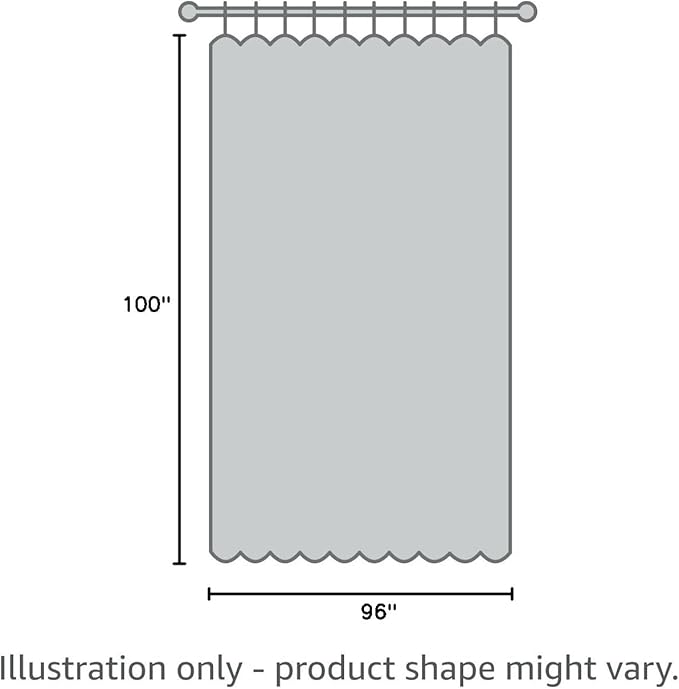 H.VERSAILTEX Linen Blackout Curtains Durable Thick Textured Linen Look 100% Blackout Patio Door Curtain Anti Rust Grommet Extra Wide Sliding Door Curtain Panel, Glacier Gray, W100 x L96 inch