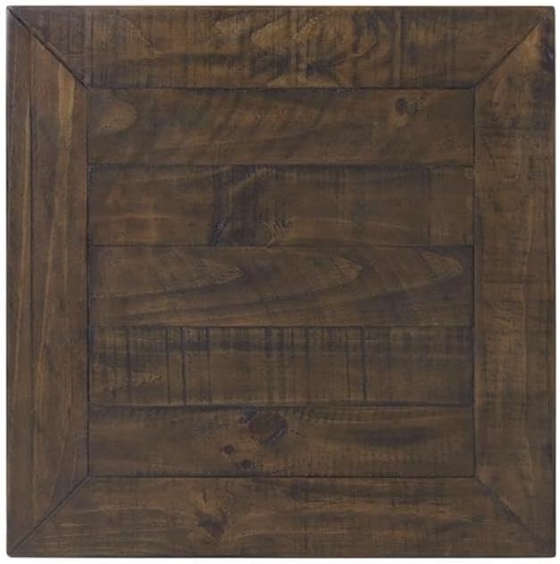 Martin Svensson Home Solid Wood End Table, Black with Brown Top