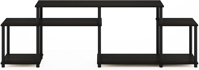 Furinno Turn-N-Tube Handel Stand for TV up to 55 Inch, Espresso