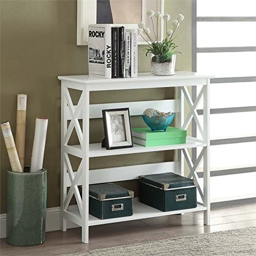 Convenience Concepts Oxford 3 Tier Bookcase, White