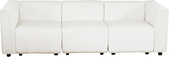 Sectional Couches Sofa for Living Room, 93″3 Seater Cloud Couch, Modern Comfy Modular Sectional Sofa with Deep Seats for Bedroom, Small Space, Brown