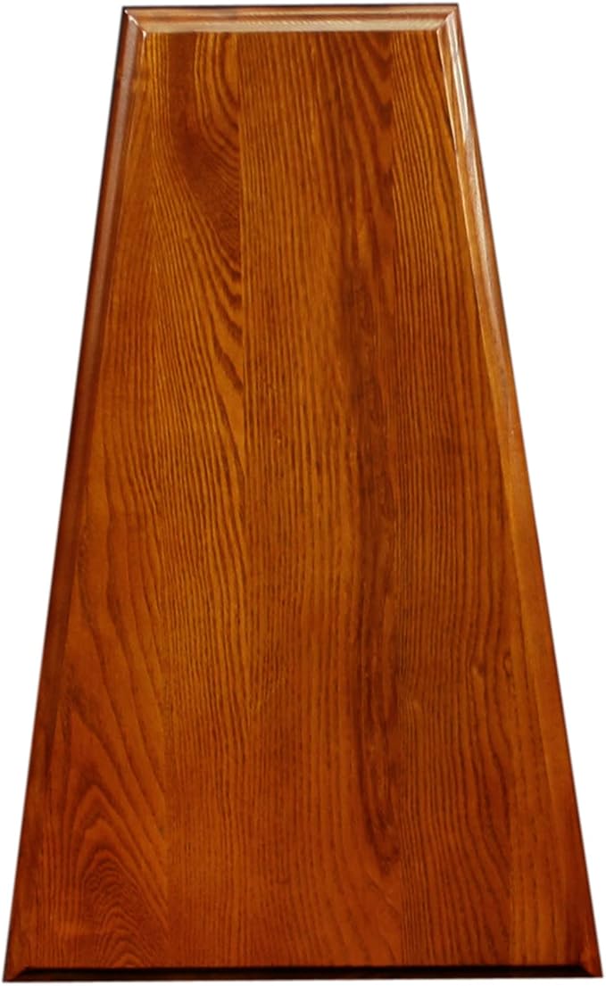 Leick Home 9035-MED Recliner Wedge Table with Shelf, Medium oak, 24 in x 15 in x 24 in