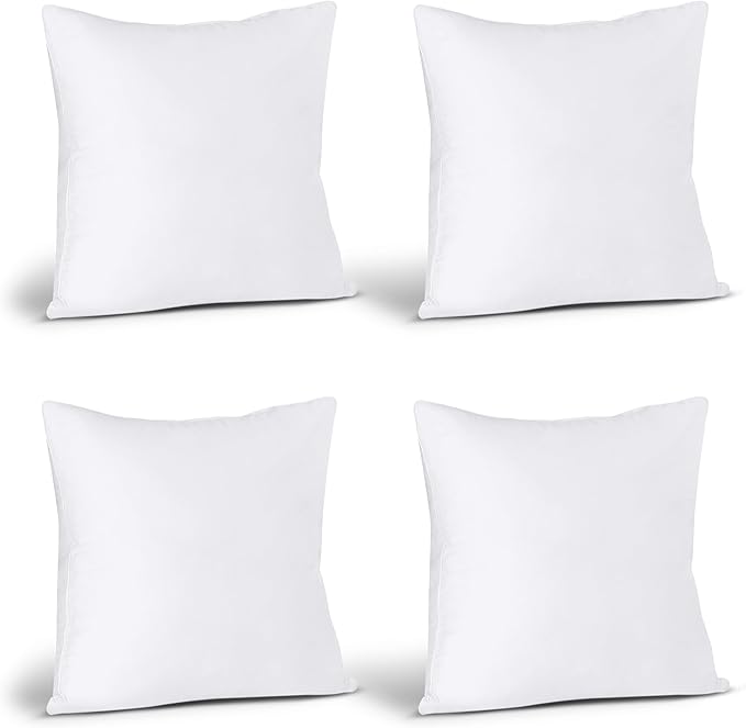 Utopia Bedding Throw Pillows (Set of 24, White), 18 x 18 Inches Pillows for Sofa, Bed and Couch Decorative Stuffer Pillow