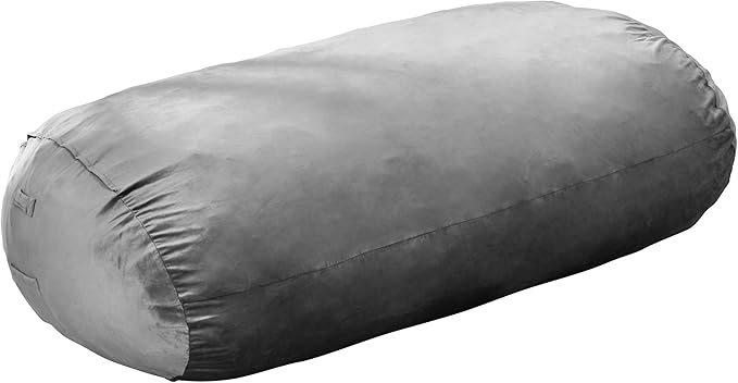 Hobestluk 6FT Bean Bag Chair Large Beanbag Lounger with Removable Cover Adult Bean Bag Chair with Portable Handle Desgin for Living Room Bedroom (Grey, 6FT)