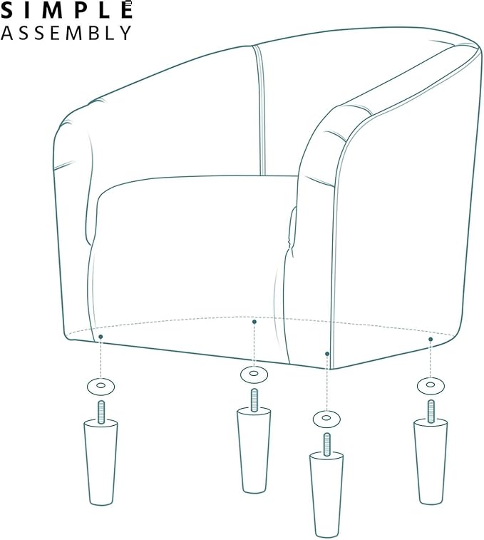 Yaheetech Barrel Chairs, Modern Vanity Chair Soft and Cozy Barrel Chair with Sturdy Legs and Soft Padded Seat for Living Room/Bedroom/Makeup Room, Pink