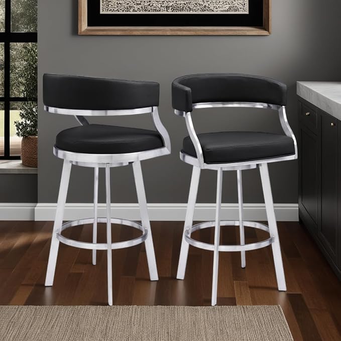 Saturn Bar Stool, 30" Height, Black