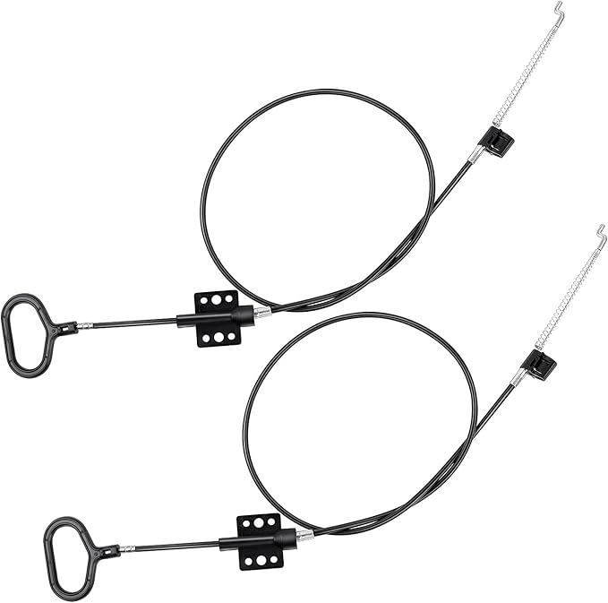 yuntop Sofa Recliner Cables Sofa and Reclined Chair Replacement Part D Ring Couch Recliner Pull Handle with S Tip for Cable Total Length 36.5 Inch Exposed Length 5Inch (2 Pack Black)