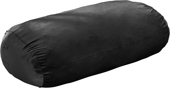 Hobestluk 6FT Bean Bag Chair Large Beanbag Lounger with Removable Cover Adult Bean Bag Chair with Portable Handle Desgin for Living Room Bedroom (Black, 6FT)