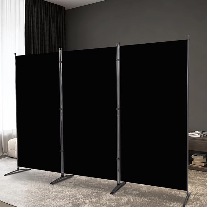 Room Divider Folding Privacy Screens, Portable Room Divider Panel 3 Panel Partition Room Dividers Screen Freestanding Room Partitions and Dividers Fabric Dividers for Room Separation