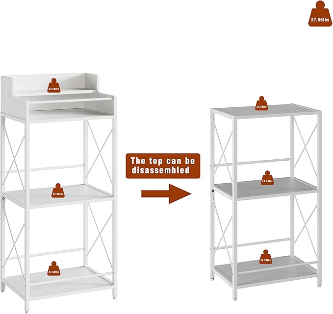 KLM Liquor Bottle Display Shelf, Liquor Cabinet bar for Home, 4 Step Liquor cabinetck, Mini bar,Liquor Cabinet, Home Retro Bar Shelf Stand for Liquor Whiskey, Spirits (White)