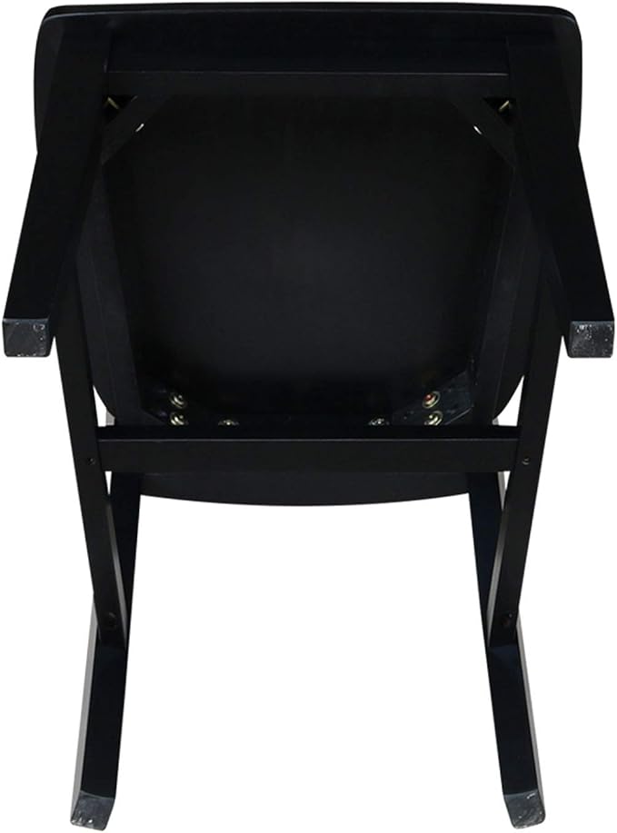 Set of Two San Remo SplatBack Dining Chairs, Black