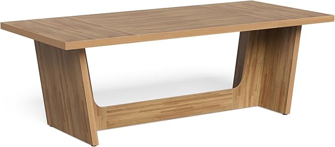 1Easylife 70.87 Inches Long Executive Desk, Wooden Computer Desk, Industrial Simple Study Writing Table, Large Workstation Business Furniture for Home Office, Oak