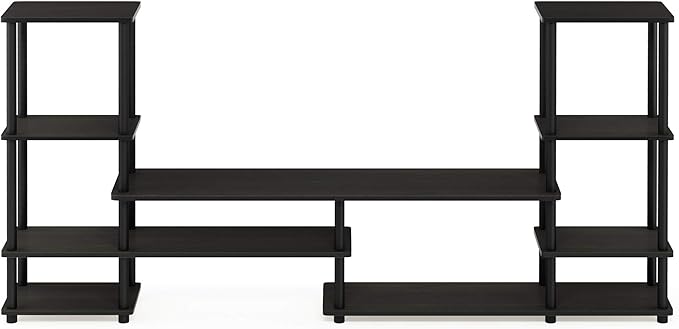 FURINNO Turn-N-Tube Grand Entertainment Center, Espresso/Black