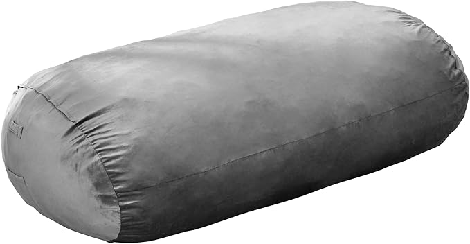 Hobestluk 4FT Bean Bag Chair Large Beanbag with Removable Cover Adult Bean Bag Chair with Portable Handle Desgin for Living Room Bedroom (Grey, 4FT)