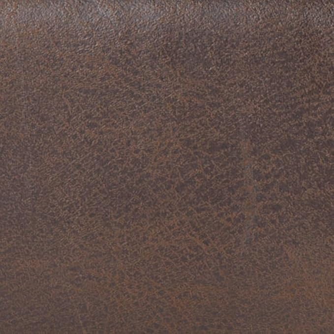 SIMPLIHOME Owen 34 inch Wide Mid Century Modern Rectangle Coffee Table Storage Ottoman Distressed Chestnut Brown/Flip Over Tray top