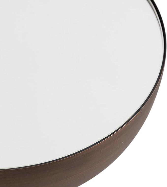 Kate and Laurel Chandon Mid-Century Sophisticated Drink Table; 8 x 8 x 23; Bronze; Glam Sculptural Plant Pedestal Table for Use as Antique Mini Table or Bathtub Accent Table