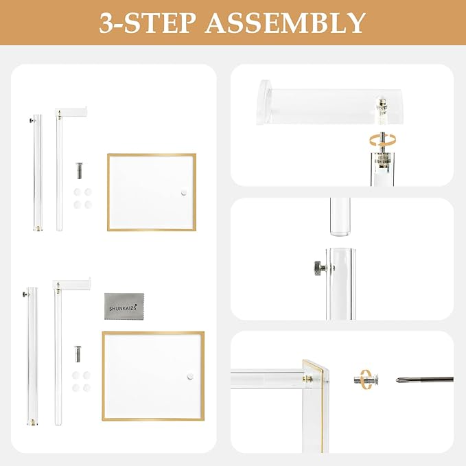 2Pcs Adjustable Purse Display Stands, Height 10"-16"+14"-24", Acrylic Handbag Stands for Display, Clear Holder for Purse Evening Bag Clutch, Bag Table Rack, Purses Hanging Organizer for Closet Retail Vendor