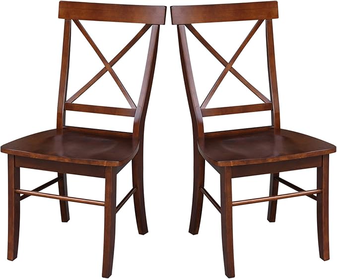 International Concepts X-Back Chair, Espresso
