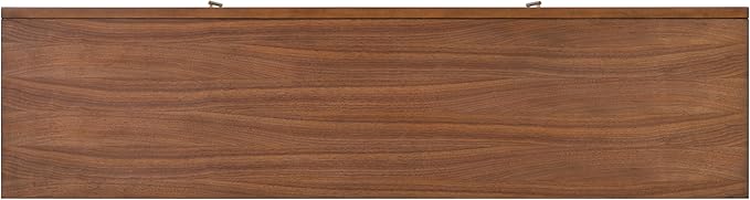 Furniture of America Forma Mid-Century Modern 70-inch TV Stand with Storage Cabinet and 3 Cable Holes, Entertainment Center Console for Living Room, Bedroom, Guest Room, Walnut