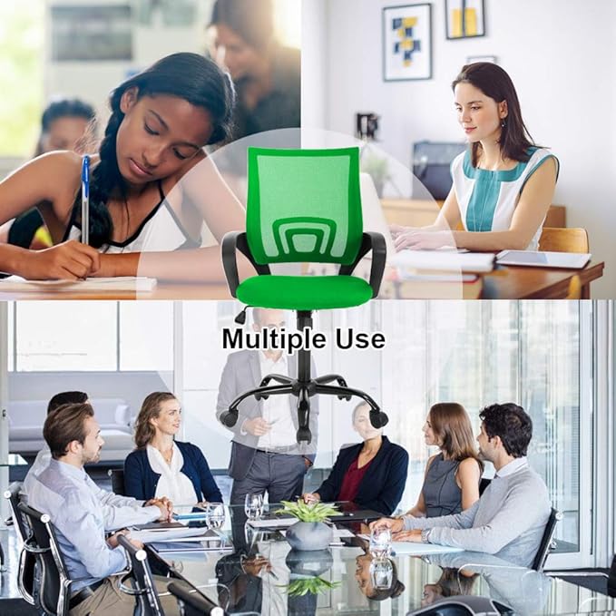 Ergonomic Office Chair Cheap Desk Chair Mesh Executive Computer Chair Lumbar Support for Women&Men, Green