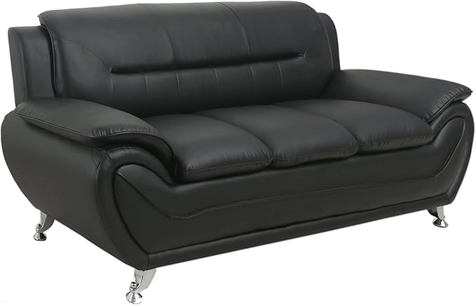Container Furniture Direct Michael Sofa and Chair Set Black