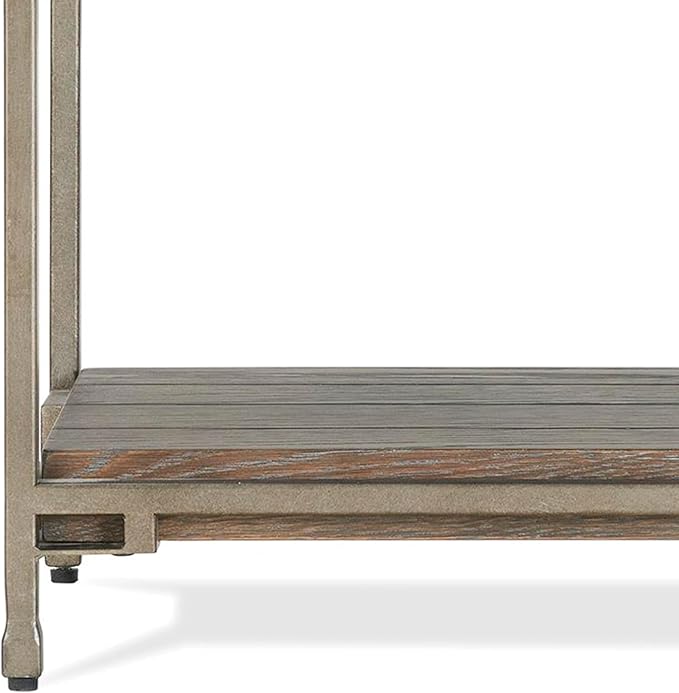 Roundhill Furniture Corbeta Living Room, Side Tables, Aged Graphite