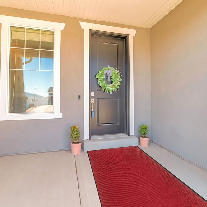 TANYOYO 3' X 10' Commercial Grade Door Floor Mat Brush Step Entrance Mat Vinyl Backed Utility Doormat Heavy Duty Floor Rugs Commercial Outdoor Carpet Indoor Outdoor Entrance Mat
