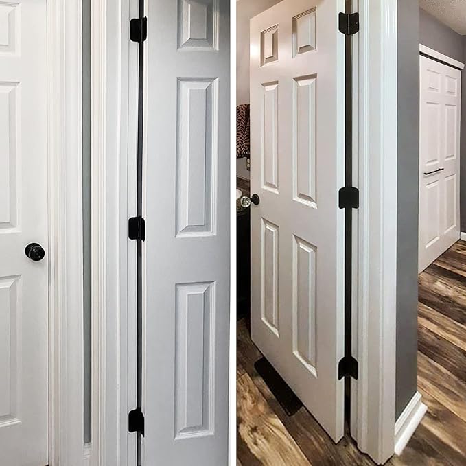 48 Pack Rounded Matte Black Door Hinges 3.5 Inch 5/8" Radius for Interior 3 1/2" Flat Iron Bifold Residential Standard Bedroom Indoor for Doors 3 ½"Hardware House Home Decor Essentials Accessories