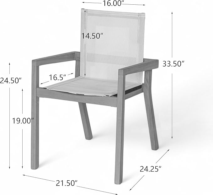 Merax Mesh Seating Solid Wood Dining Chairs Set of 2, French Country Style Accent Side Seating Furniture for Kitchen, Living Room, Textile Back, Beige