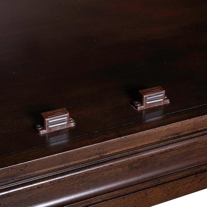 Liberty Furniture Arden Road TV Console, 74 Inch, Satin Cherry, 3 Drawers, 4 Doors