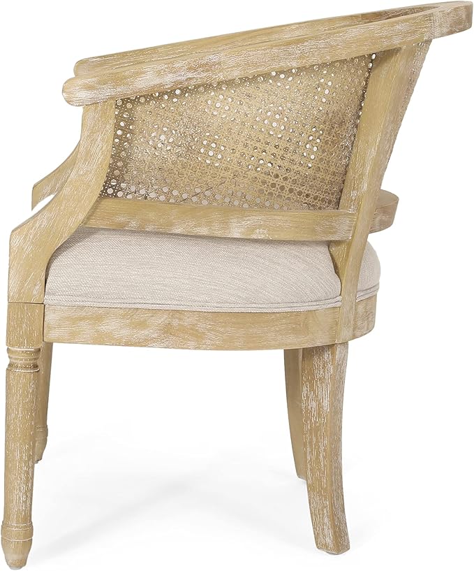 Christopher Knight Home Steinaker Accent Chair, Beige + Natural