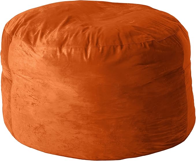 Sofa Sack Bean Bag Chair Cover, 5-Feet, Tangerine
