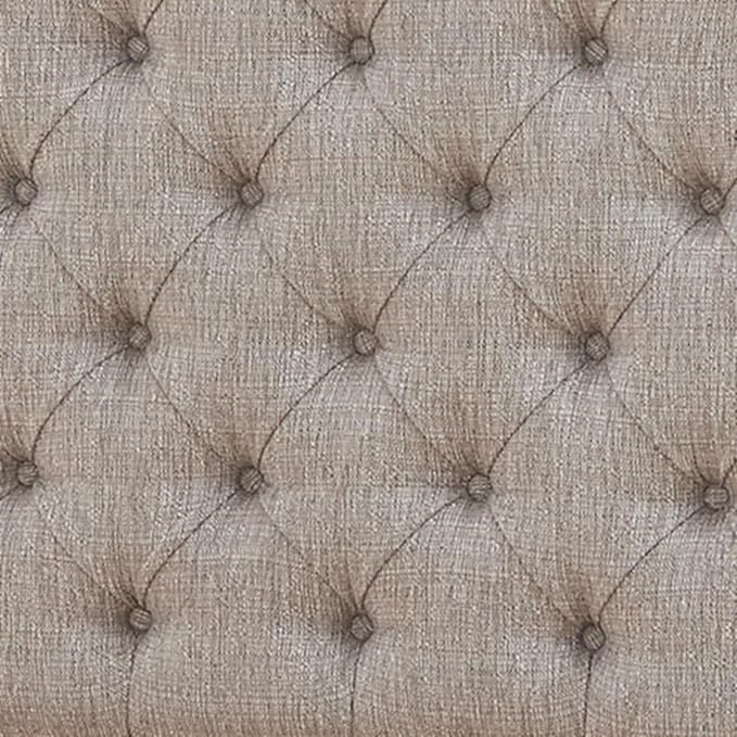 Signature Design by Ashley Realyn Traditional Upholstered Tufted Twin Platform Daybed with 1 Large Drawer, Foundation or Box Spring Not Needed, White & Beige