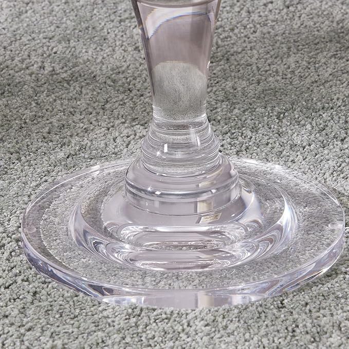 LIKENOW Furniture Acrylic Side Table, Acrylic End Table for Drinking Food,Clear Modern Small Tables for Living Room Bedroom Lobby,13.5''x13.5''x20'' High,9.48Lbs