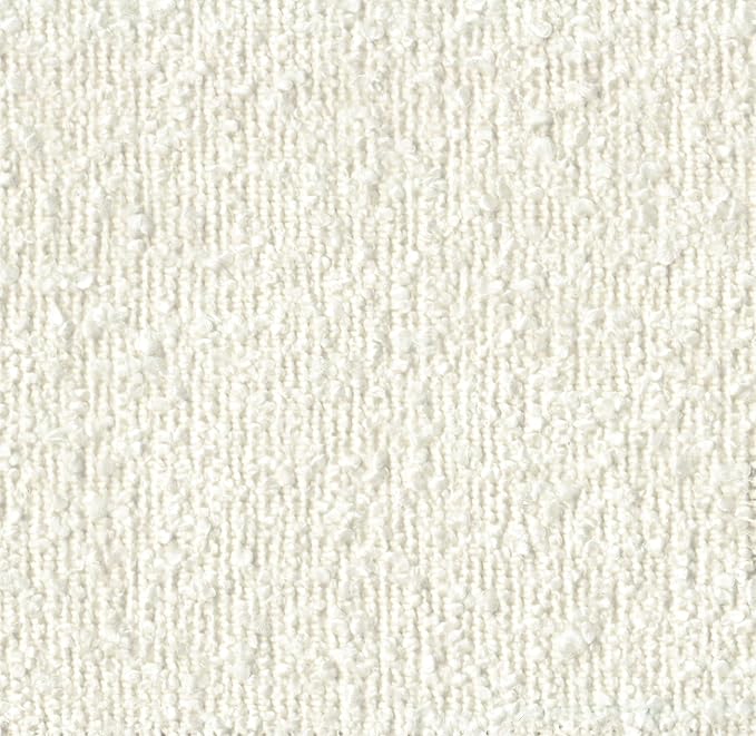 HomePop Cube Ottoman Home Décor |Square Ottoman - Cream Boucle