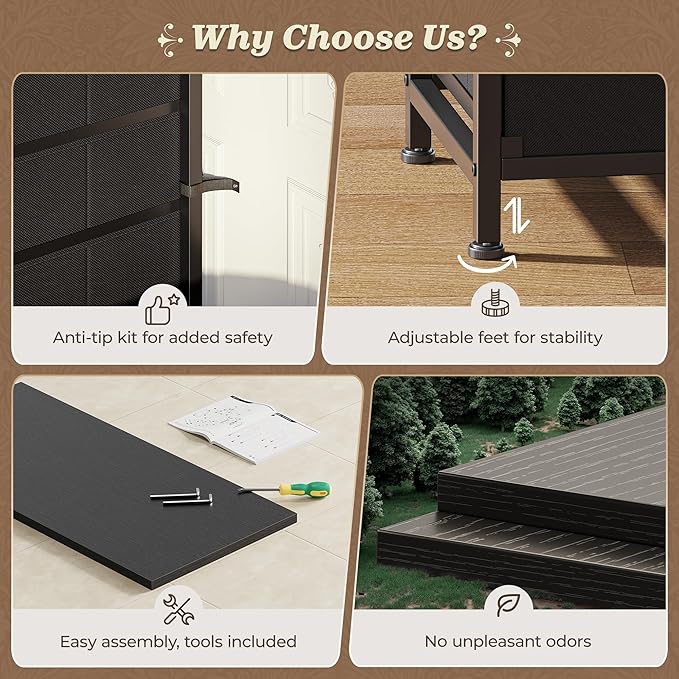 Huuger 70 Inch Black Dresser for Bedroom, TV Stand for 65, 75, 80 Inch TV, 13 Fabric Drawer Long Dresser, Wide Chest of Drawer, Storage Units for Bedroom