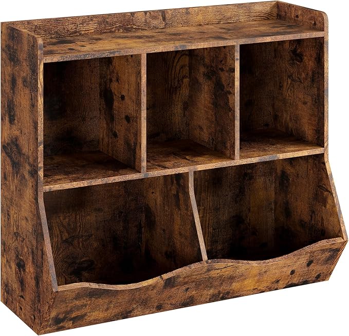 IDEALHOUSE Toy Bookshelf and Bookcase, Multi Shelf with Cubby Organizer Cabinet for Storage Books and Toys, for Bedroom, Playroom, Hallway