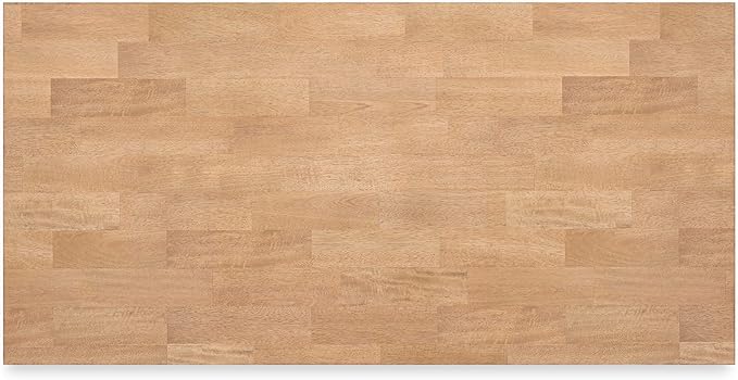 Signature Design by Ashley Gesthaven Contemporary Counter Height Dining Table with 3 Shelves and Trestle Base, Light Brown & Dark Brown