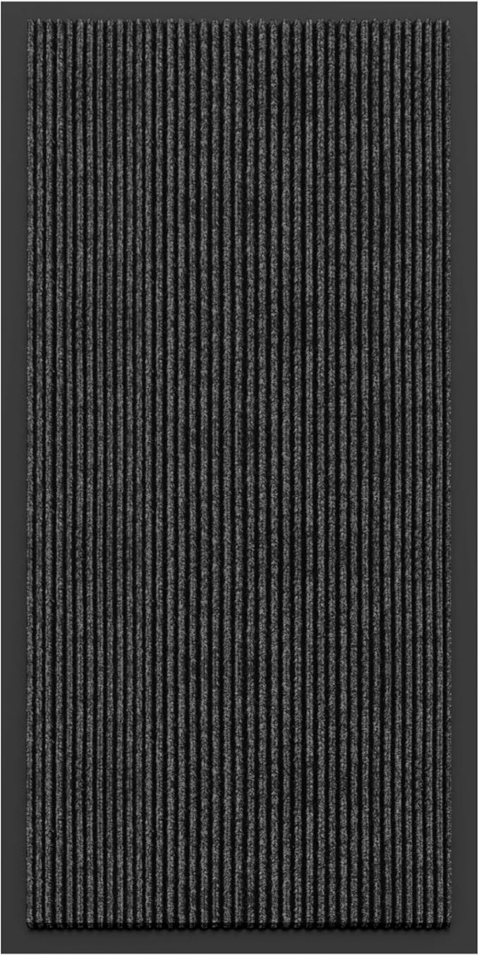 Amyracel Front Door Mat Indoor Outdoor Entrance, 24" x 48" All-Season Waterproof Heavy Duty Doormat for Outside Entry, Stain and Fade Resistant, Low Profile, Easy Clean Patio Entryway Mat