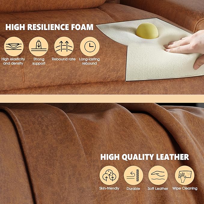 ELABEST C39 Cross Legged Office Chair with Footrest & Convertible Armrests - Pet-Friendly XL Home Desk Chair, Ergonomic Recliner with Lumbar Pillow, Criss Cross Design, Big and Tall Executive Chair