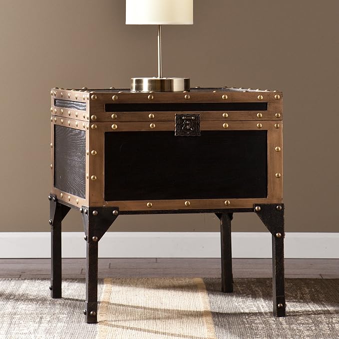 SEI Furniture End Table Trunk, Multicolor