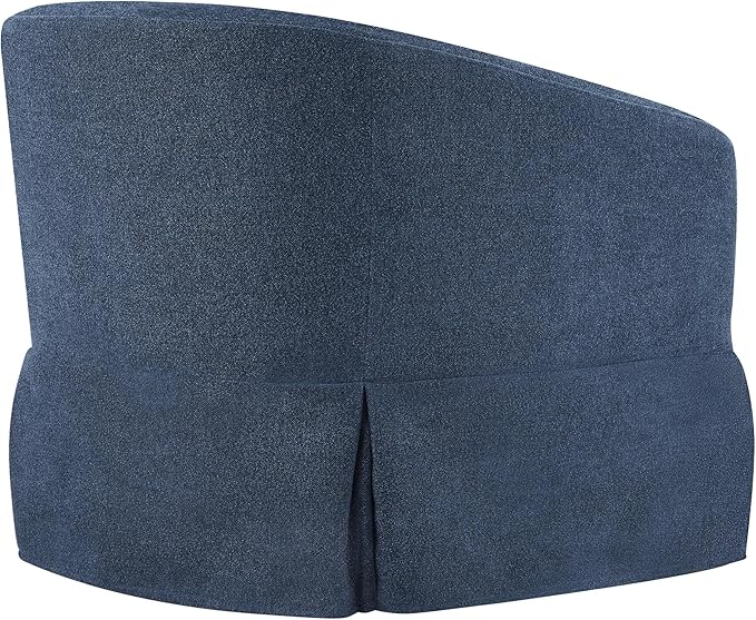 Swivel Accent Chair Set of 2, 360 Degree Performance Fabric Armchair Modern Barrel Chairs Armchair for Living Room Bedroom Home and Office,Blue