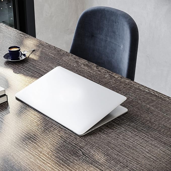 Coleshome 55 Inch Computer Desk, Modern Simple Style Desk for Home Office, Study Student Writing Desk,Grey Oak