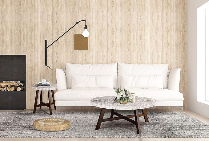 Round Coffee Table,RANDEFURN Seagrass Coffee Tables,Pine Wood X Base Frame Cocktail Table, Easy Assembled, Multiple Sizes for Living Room, Solid Wood Table,32 x 17 Inches,Whitewash